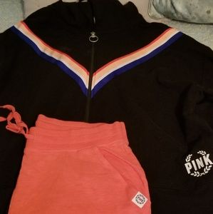 PINK Jacket and cropped pant set